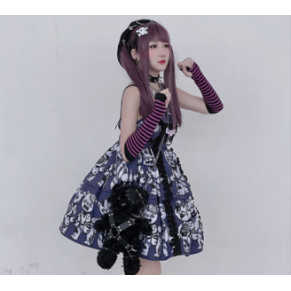 Diamond Honey Zombie Teddy Gothic Lolita Style Dress JSK (DH271)
